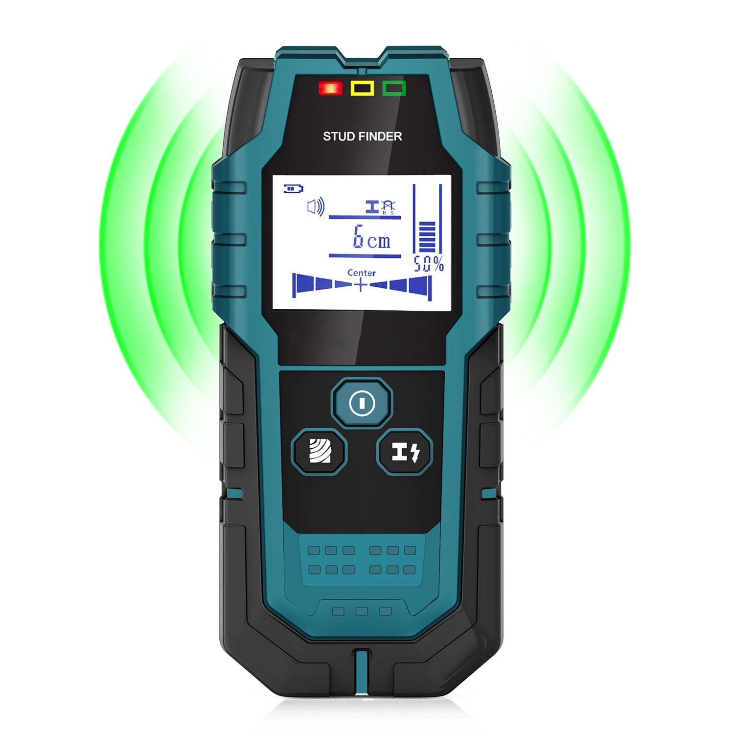 StixMika 5-in-1 Stud Finder – 120mm Deep Metal Detection, Live AC Wire Warning & Tri-Color LED Alert