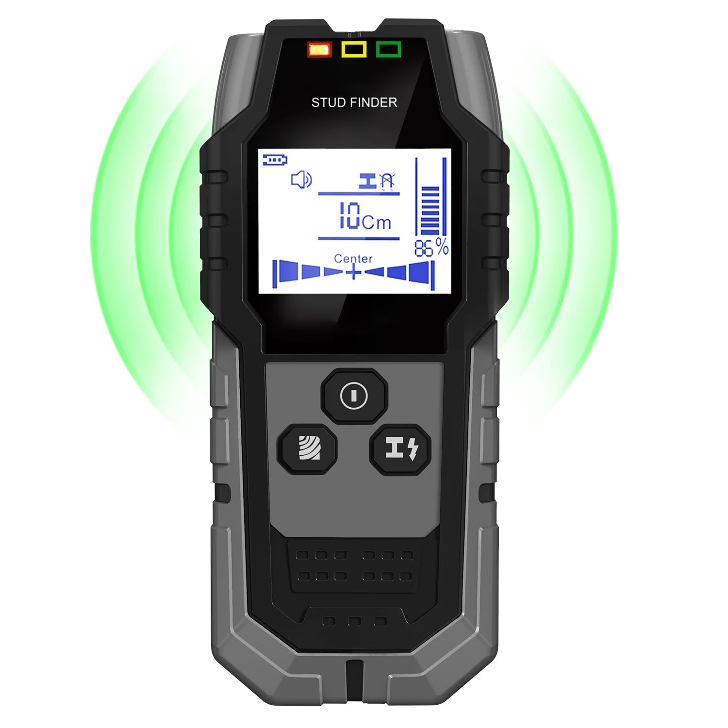StixMika 5-in-1 Stud Finder – 120mm Deep Metal Detection, Live AC Wire Warning & Tri-Color LED Alert