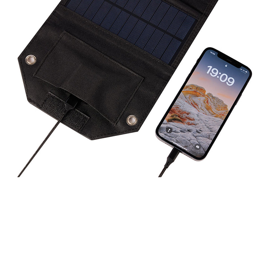 SundiFold Portable Solar Panel – High-Efficiency Monocrystalline Cells, Foldable Design & USB Charging