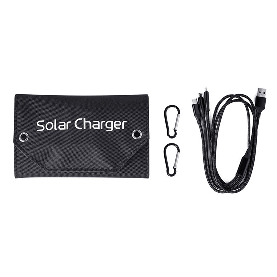 SundiFold Portable Solar Panel – High-Efficiency Monocrystalline Cells, Foldable Design & USB Charging