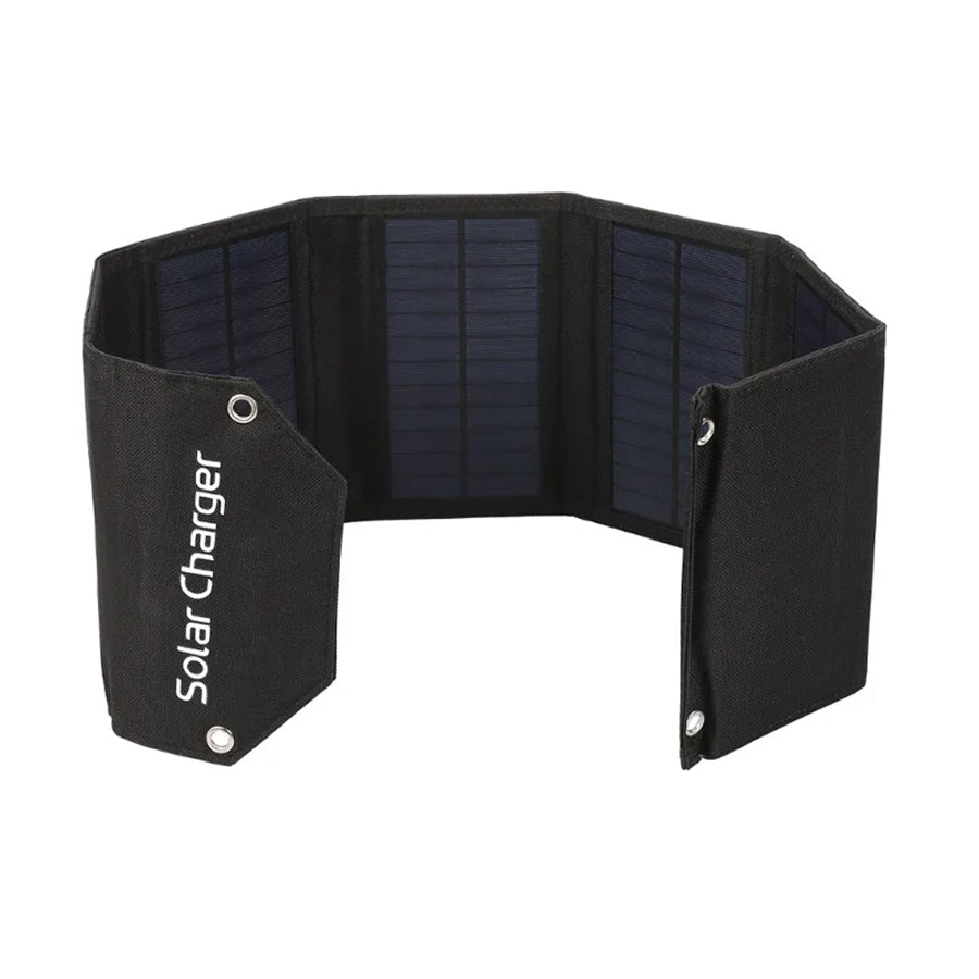 SundiFold Portable Solar Panel – High-Efficiency Monocrystalline Cells, Foldable Design & USB Charging