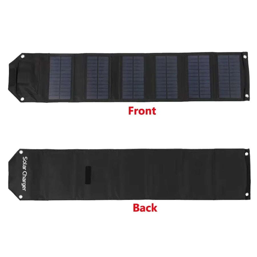 SundiFold Portable Solar Panel – High-Efficiency Monocrystalline Cells, Foldable Design & USB Charging