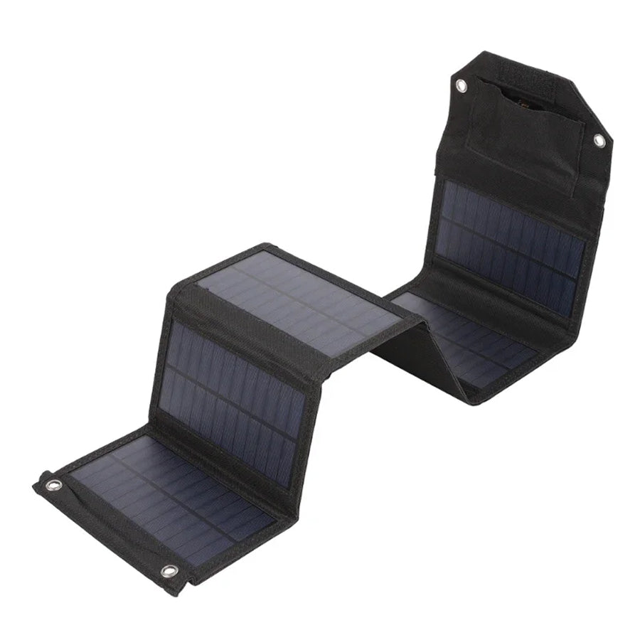 SundiFold Portable Solar Panel – High-Efficiency Monocrystalline Cells, Foldable Design & USB Charging
