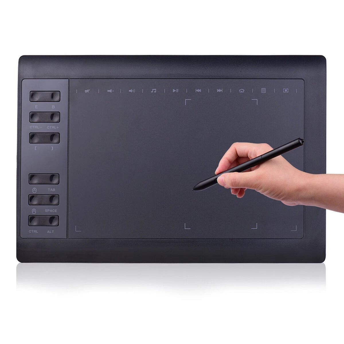 TabPenca Professional 8192-Level Pressure Sensitivity with Battery-Free Stylus