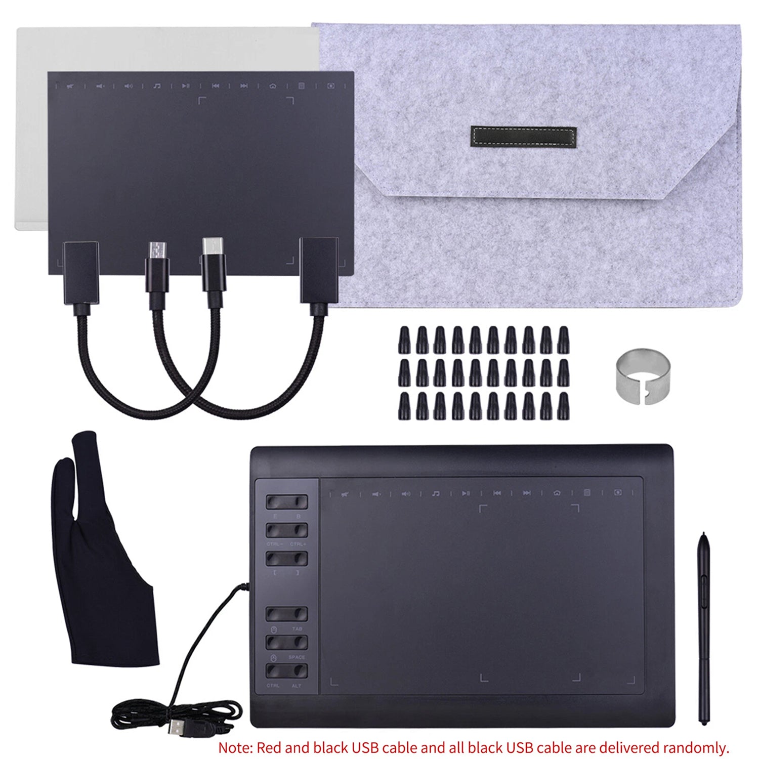 TabPenca Professional 8192-Level Pressure Sensitivity with Battery-Free Stylus