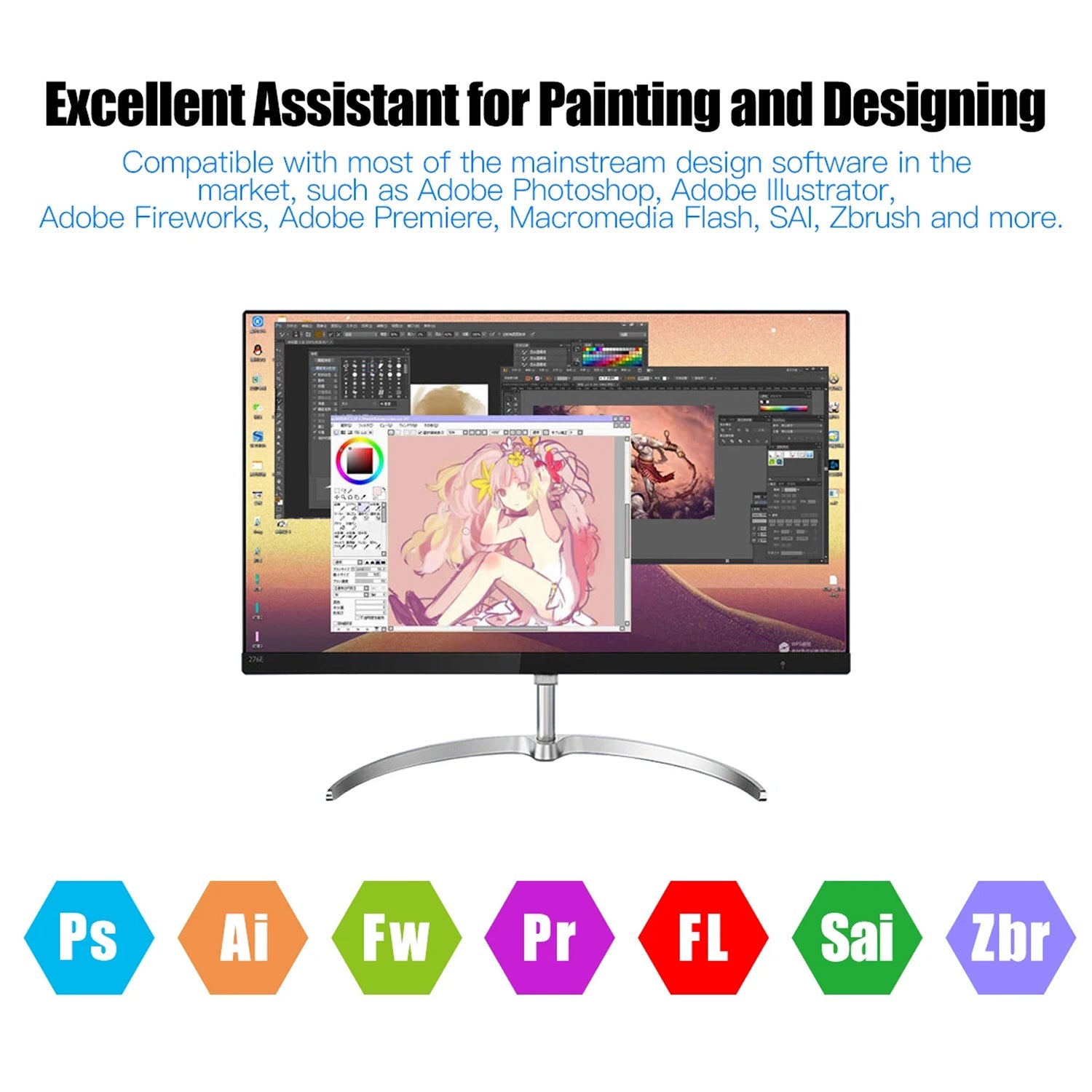 TabPenca Professional 8192-Level Pressure Sensitivity with Battery-Free Stylus