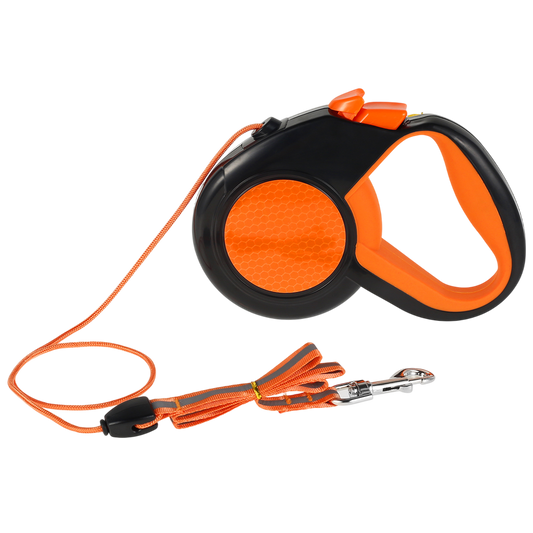 TanisPup 8-Meter Retractable Dog Leash – Reflective Tape, One-Button Lock & 30kg Heavy-Duty Capacity