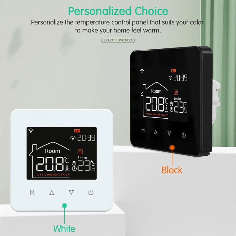 ThemitVi Smart WiFi Thermostat – 0.1°C Precision, 2.5D Glass Touch Panel & Alexa/Google Home Control