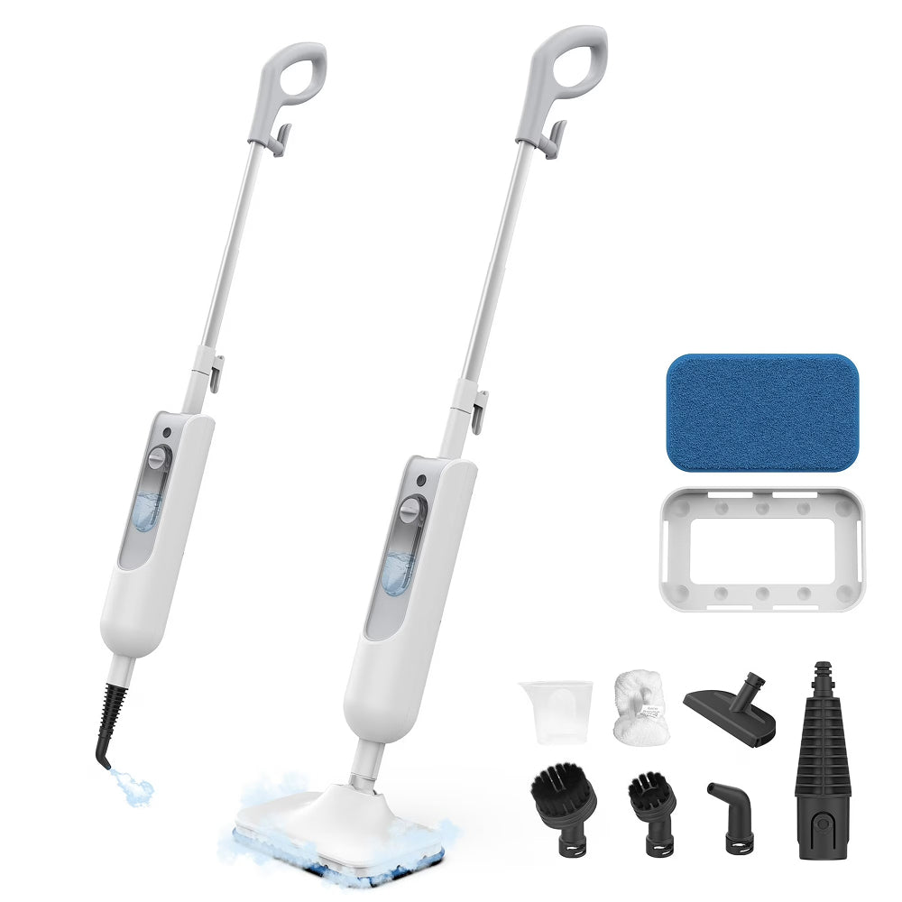 TimixGix 6-in-1 Floor Steamer – 212°F Germ Elimination, 15s Fast Heat-Up & 180° Swivel Head