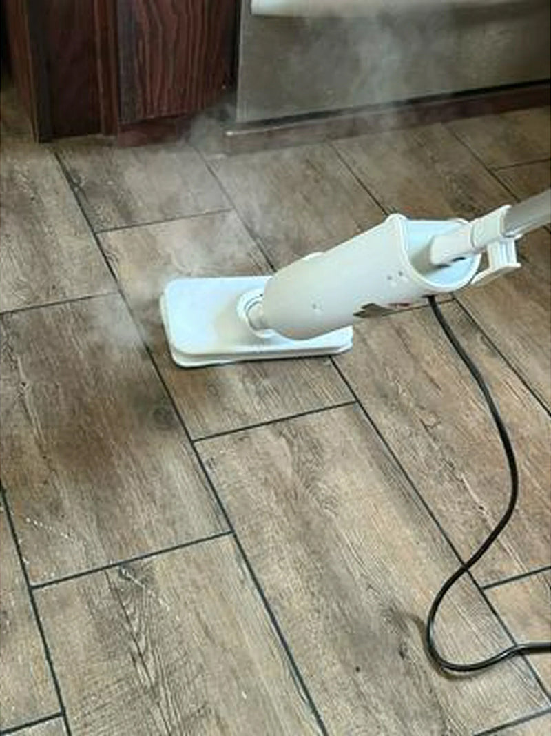 TimixGix 6-in-1 Floor Steamer 212°F Germ Elimination 15s Fast Heat-Up with 360ml Tank and 180° Swivel Head