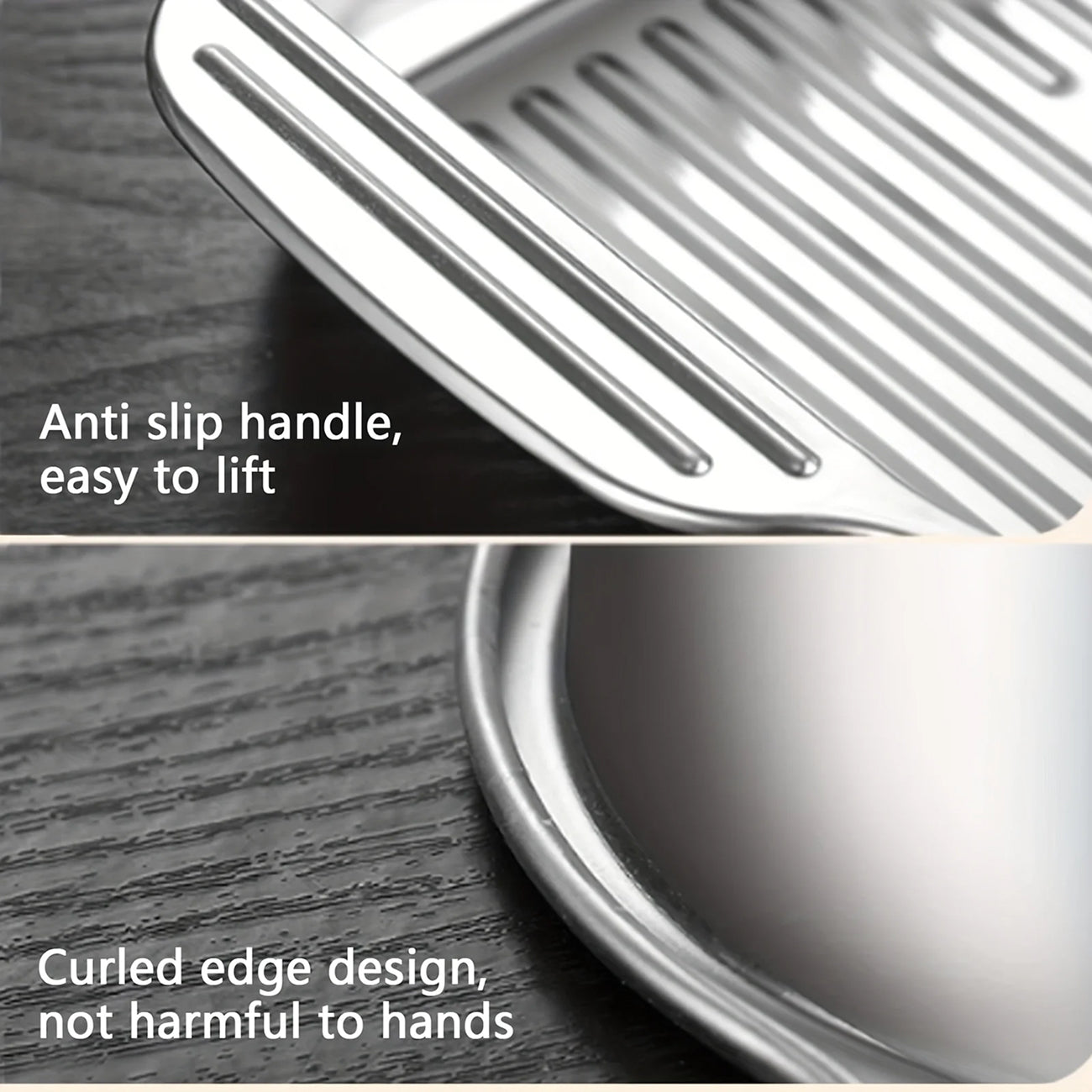 TivLaxi Stainless Steel Roasting Pan – 4.2L Mirror Finish, Tempered Glass Lid & Oven-to-Table Ready