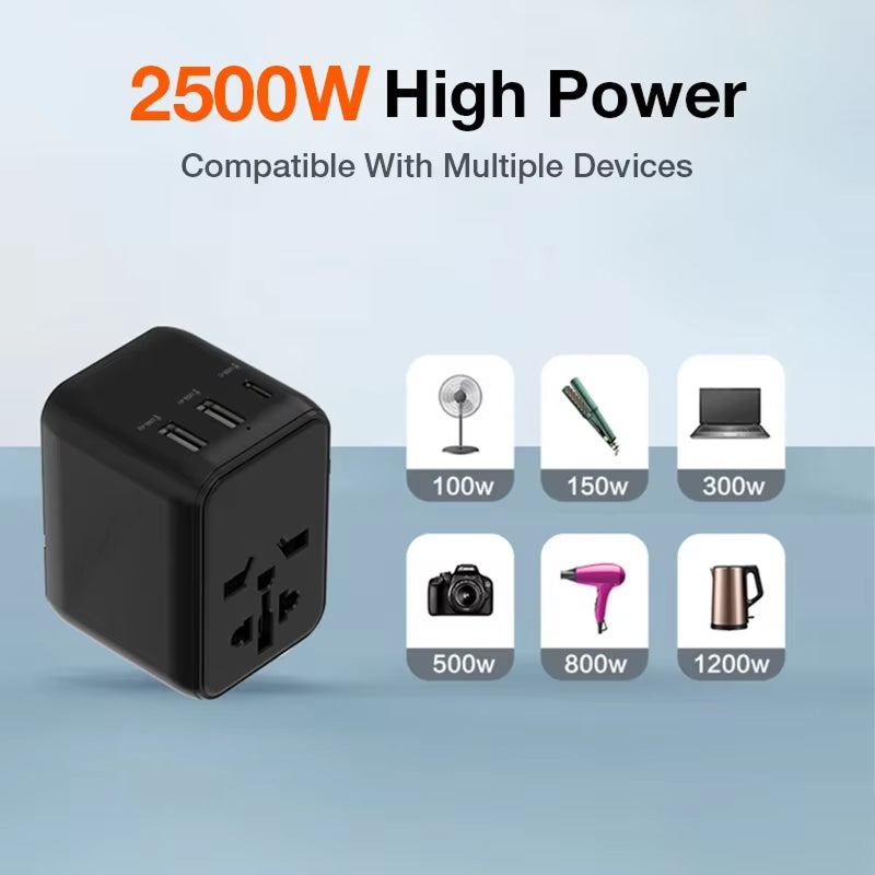 TourLiko Dual USB plus Type-C charging ports