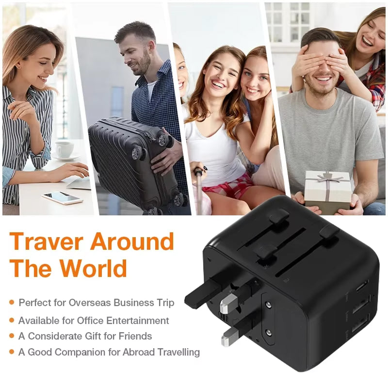 TourLiko Dual USB plus Type-C charging ports