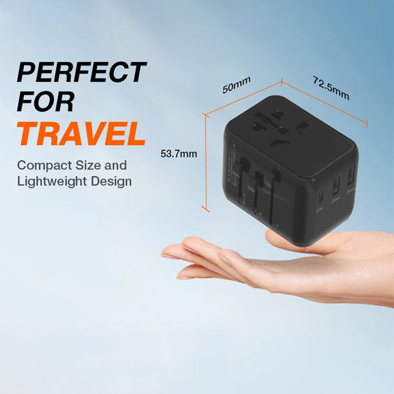 TourLiko Dual USB plus Type-C charging ports