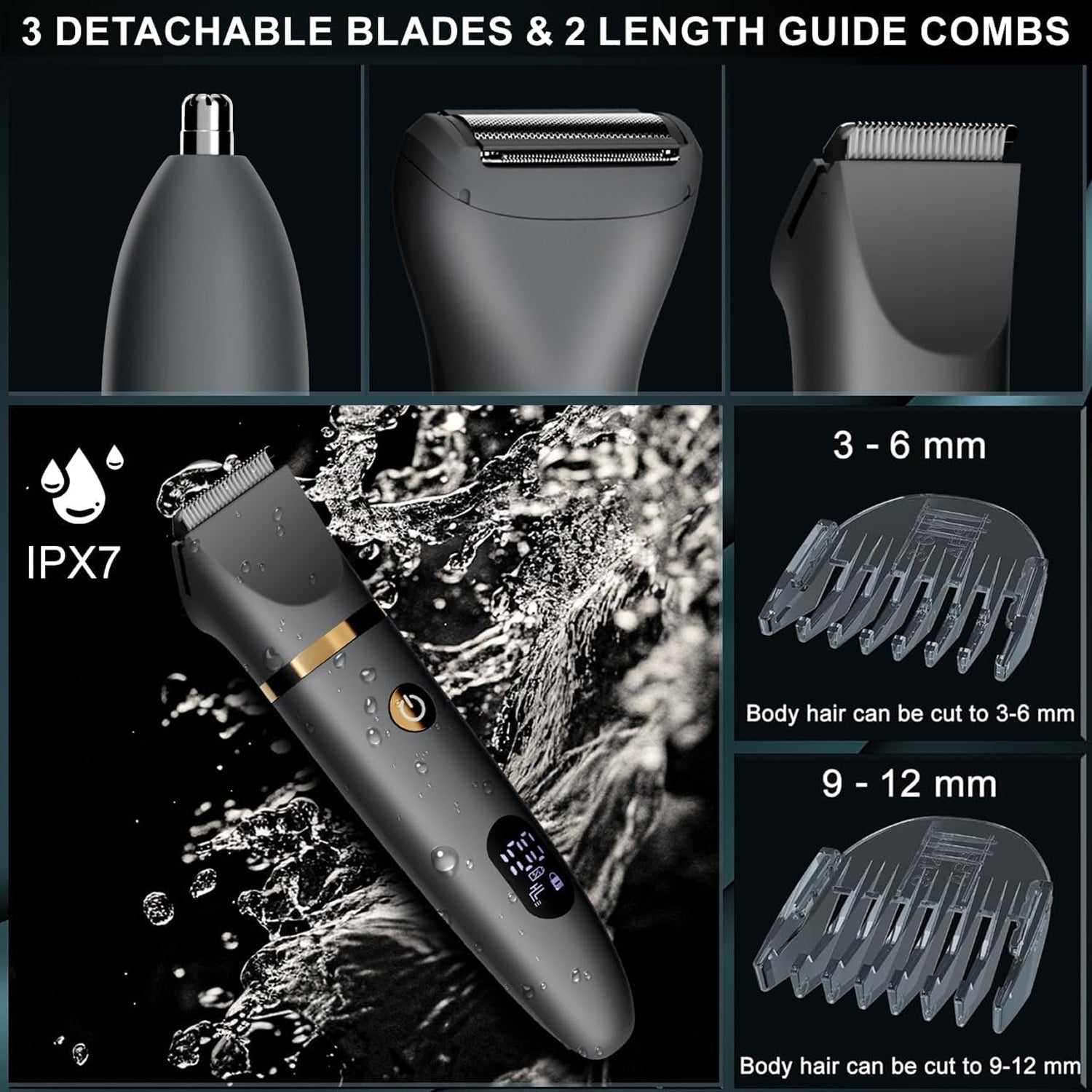 TriBladu 3 in 1 Electric Shaver & Trimmer for Men