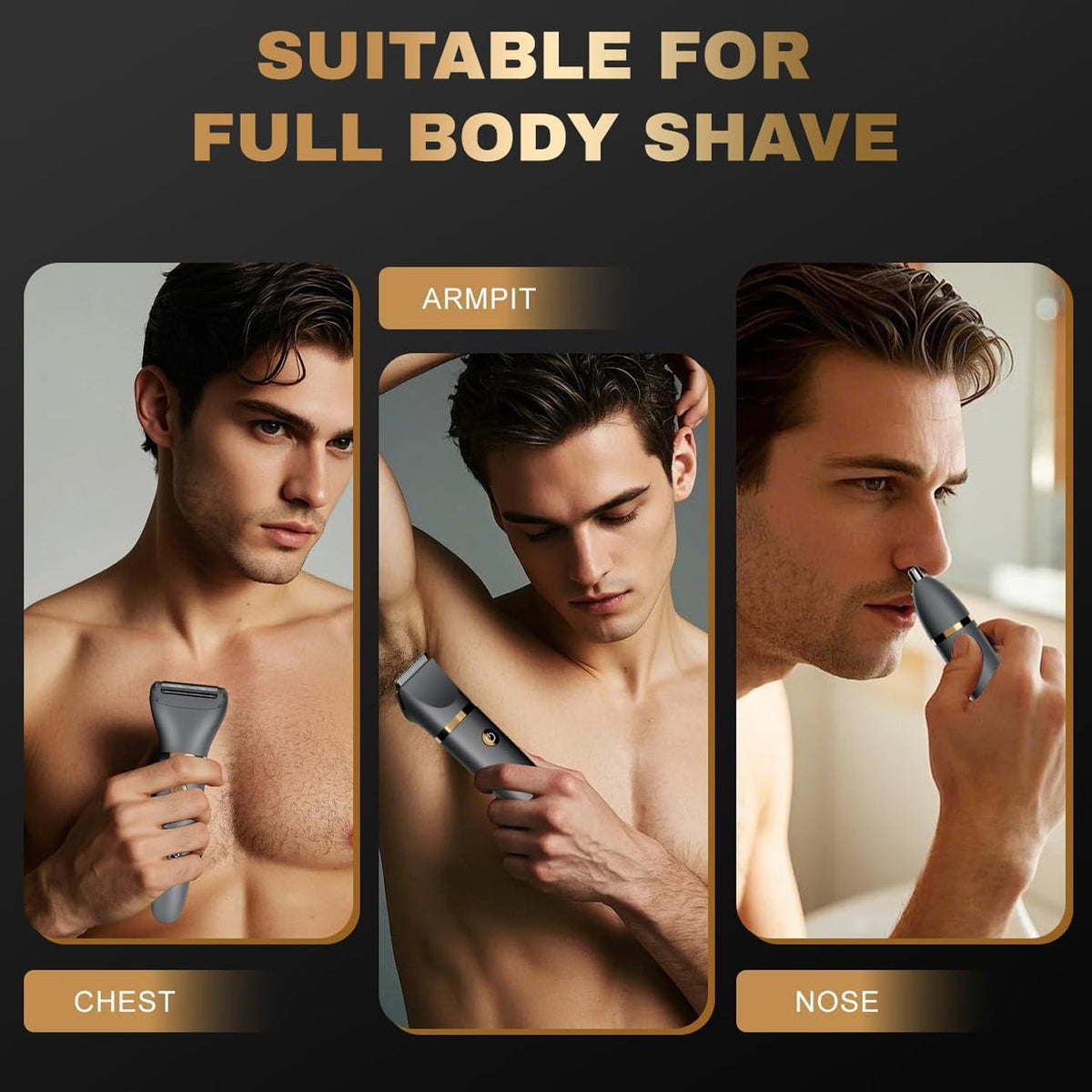 TriBladu 3 in 1 Electric Shaver & Trimmer for Men