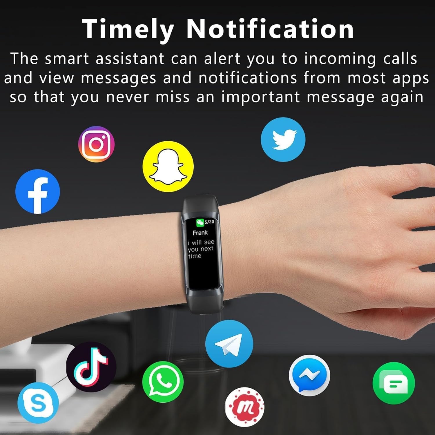 VigoEvo Smart Fitness Tracker with 1.10