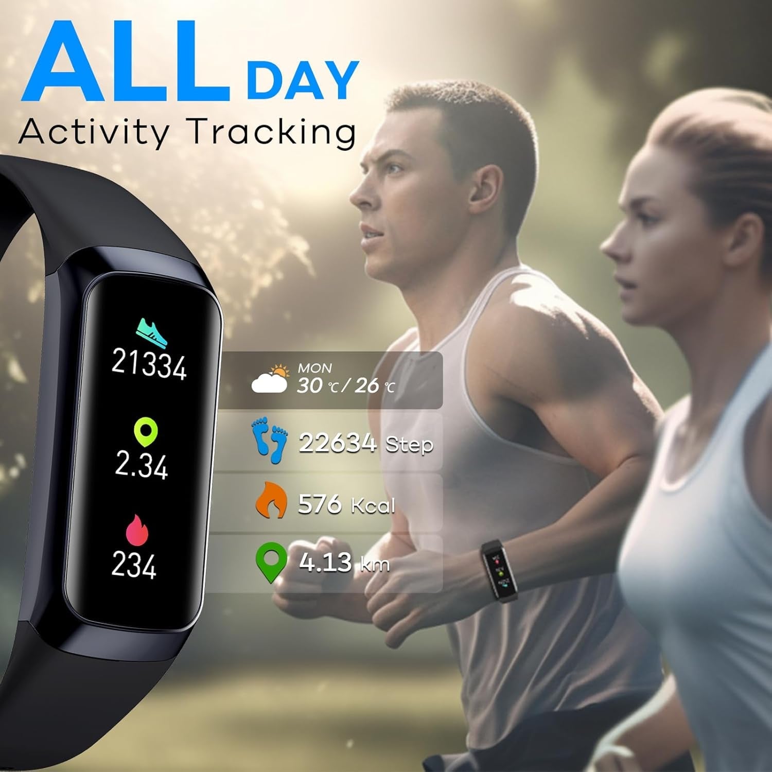 VigoEvo Smart Fitness Tracker with 1.10