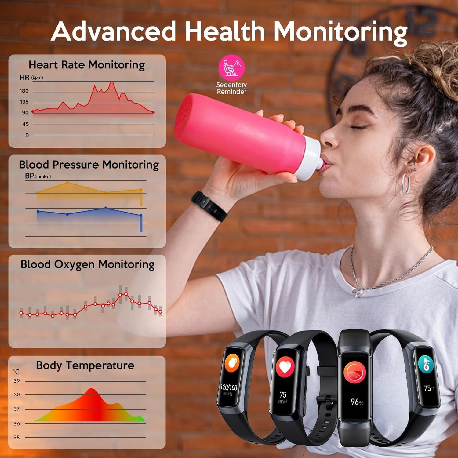 VigoEvo Smart Fitness Tracker with 1.10