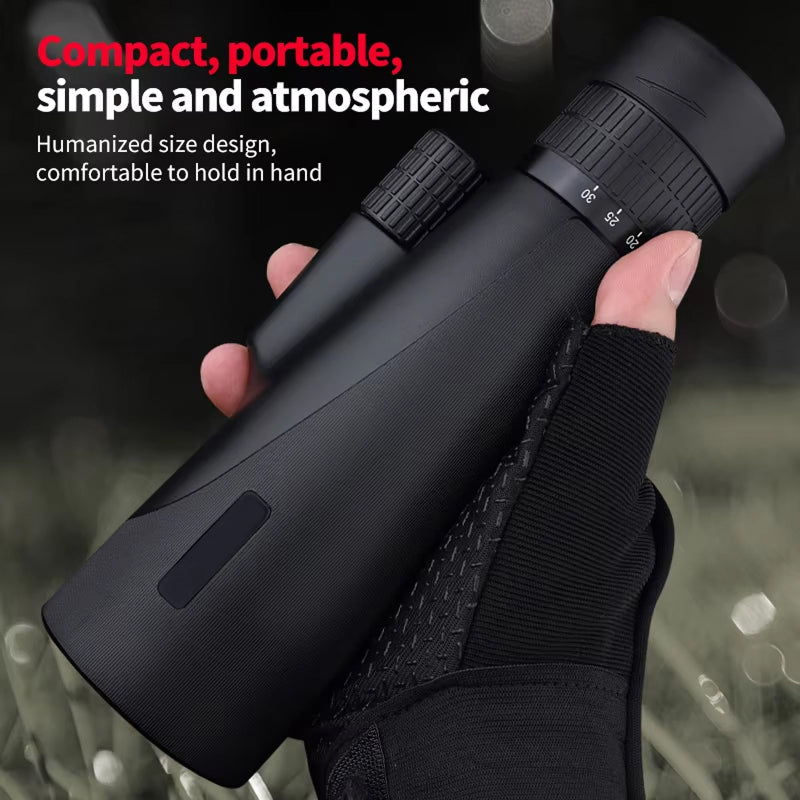 Vistilyn 10-30x50 High Power Zoom Monocular with BAK4 Prism, Nitrogen-Purged Waterproofing and 50mm Objective Lens
