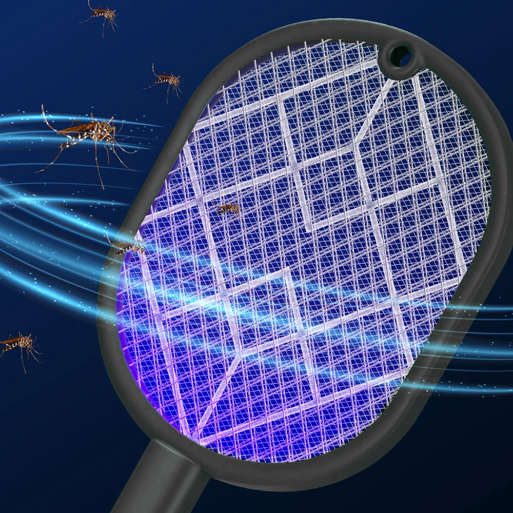 VoltSwatz 3000V Electric Fly Swatter – USB Rechargeable, 3-Layer Safety Mesh & LED Target Light