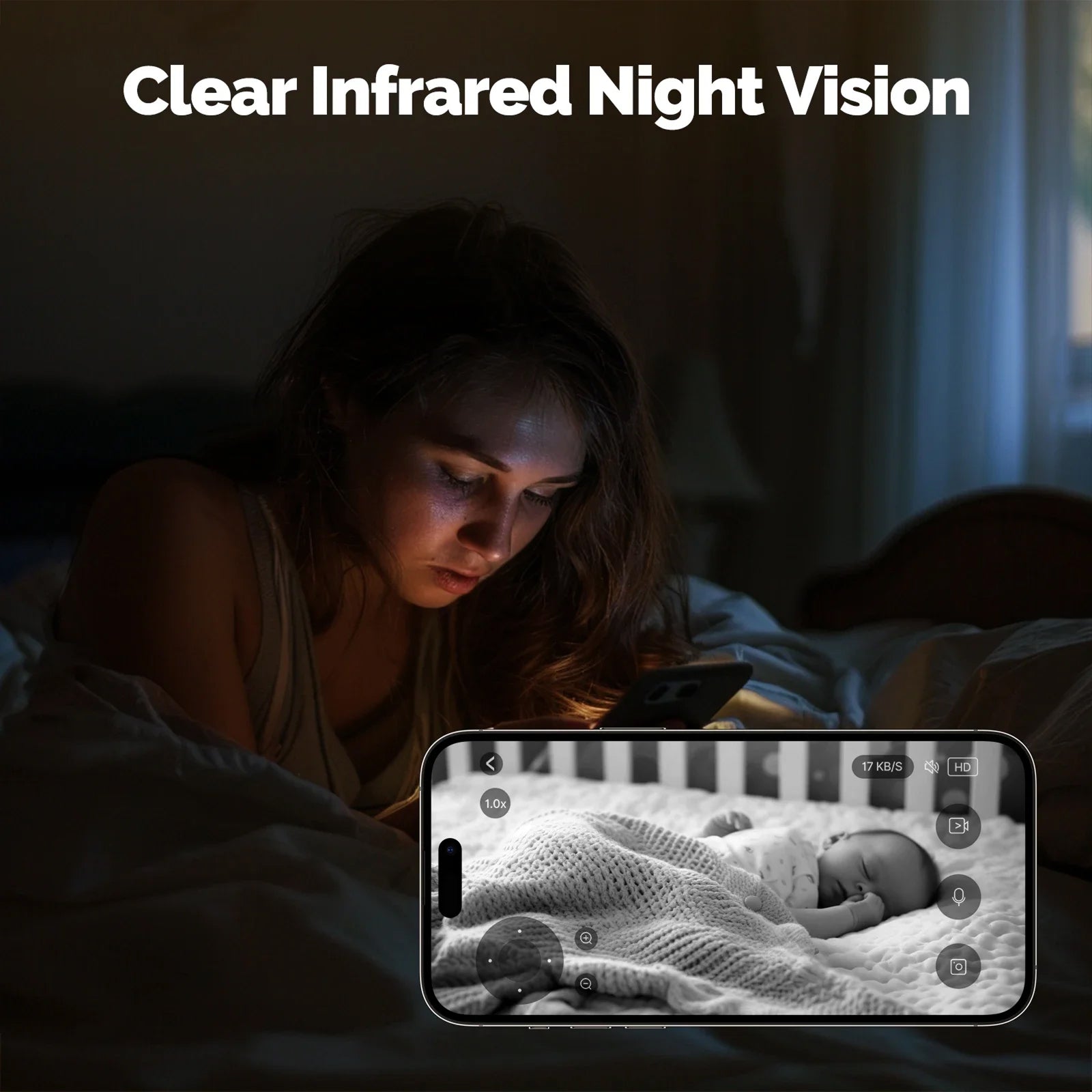 VugitCam 4MP Indoor Security Camera – 360° Pan-Tilt, AI Motion Detection & Alexa/Google Support