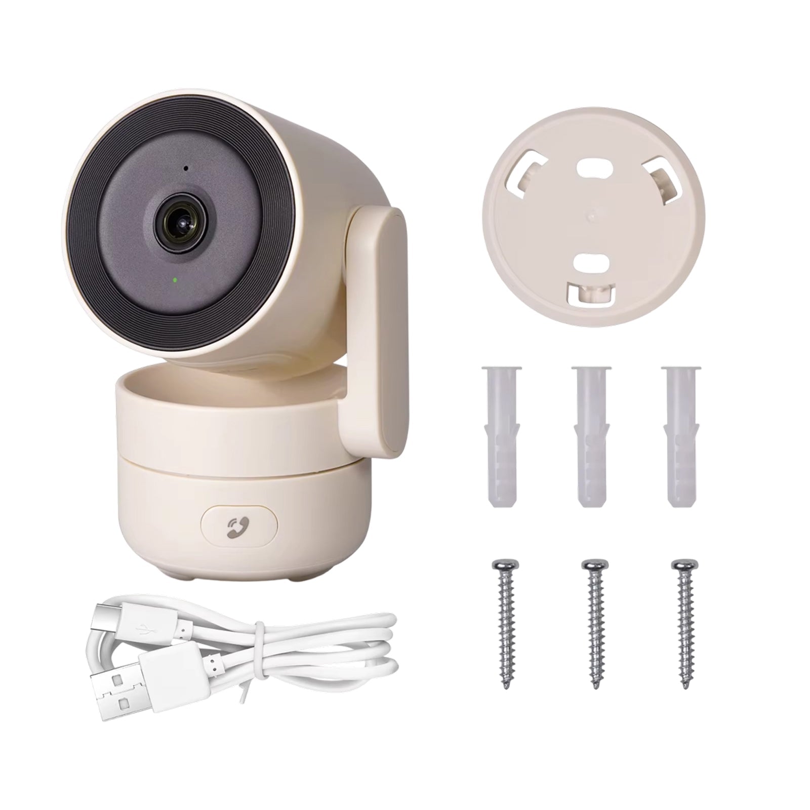 VugitCam 4MP Indoor Security Camera – 360° Pan-Tilt, AI Motion Detection & Alexa/Google Support