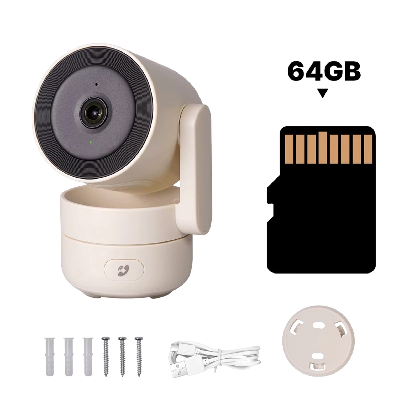 VugitCam 4MP Indoor Security Camera – 360° Pan-Tilt, AI Motion Detection & Alexa/Google Support