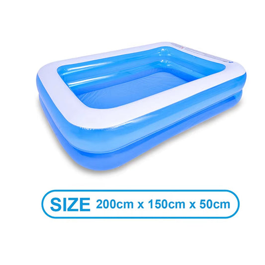 WaviJoy Family Inflatable Pool with Independent Airbag System and Cushioned Thermal Bottom