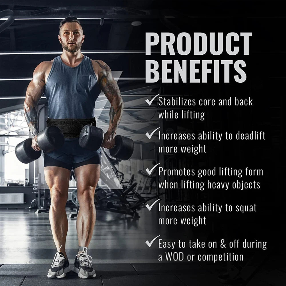 WetixBima Weight Lifting Belt – Breathable Mesh Support, Heavy-Duty Buckle & Ergonomic Core Design