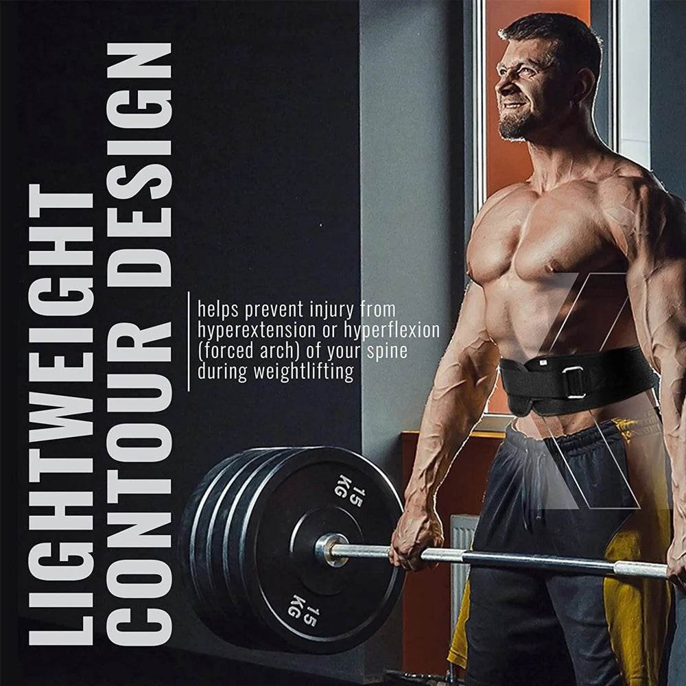 WetixBima Weight Lifting Belt – Breathable Mesh Support, Heavy-Duty Buckle & Ergonomic Core Design