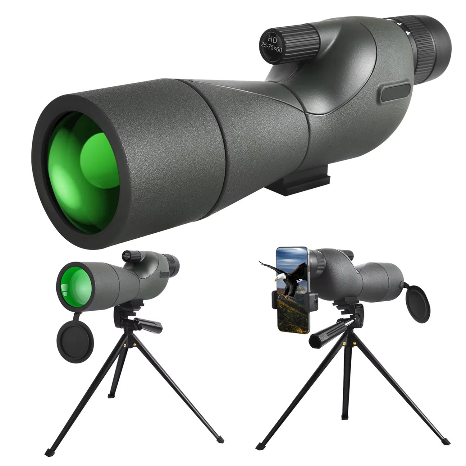WildXplo Variable 25x To 75x Magnification Power with Waterproof IPX4 Protection