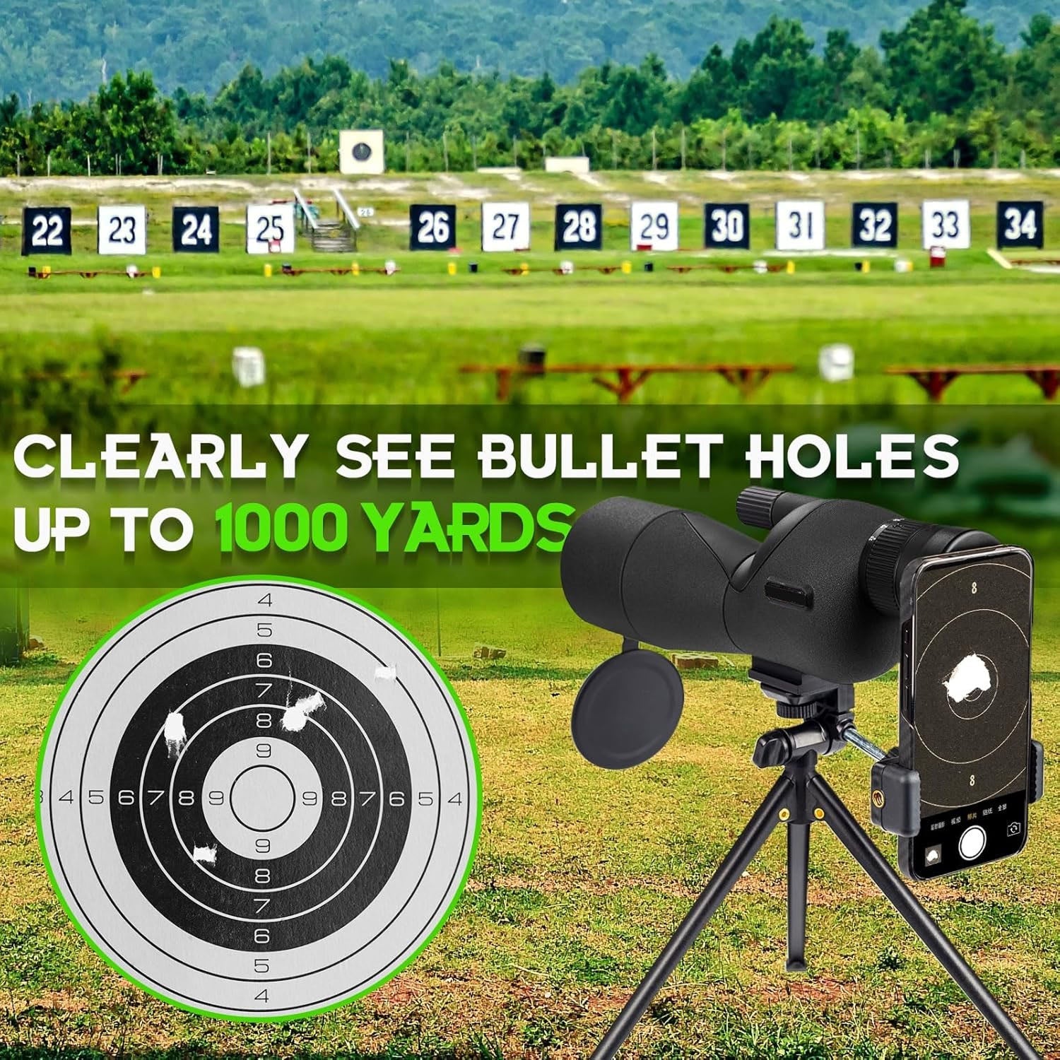WildXplo Variable 25x To 75x Magnification Power with Waterproof IPX4 Protection