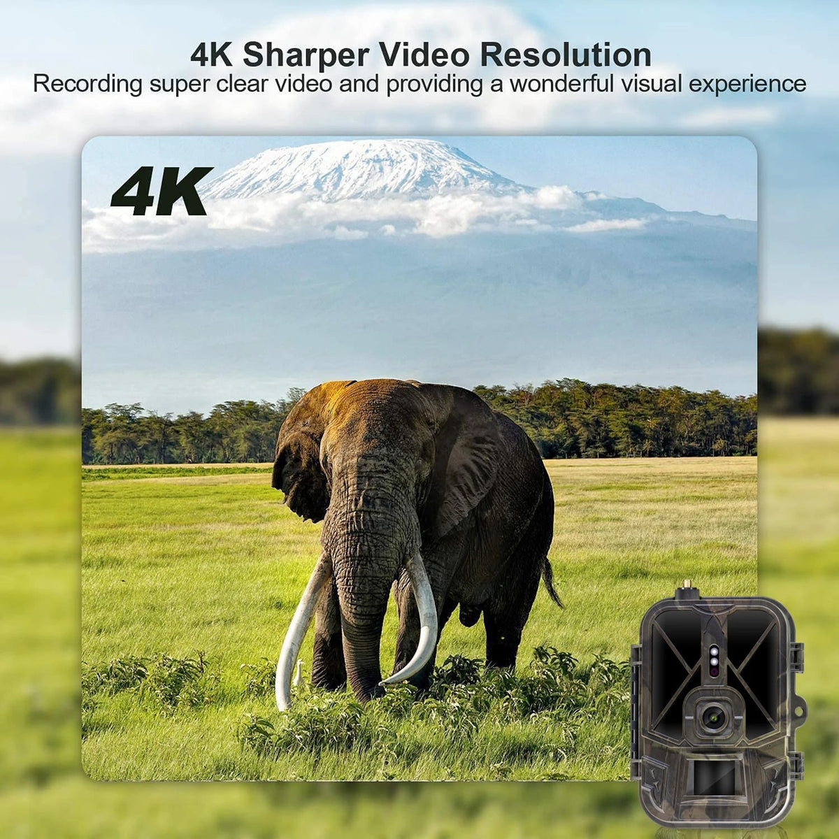 WildiZoom Professional-Style 4K Video And 30MP Photography with Real-Time 4G