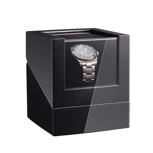 WafiDexi Automatic Watch Winder – Ultra-Quiet Japanese Motor, Multiple Rotation Modes & Luxury Carbon Fiber Box