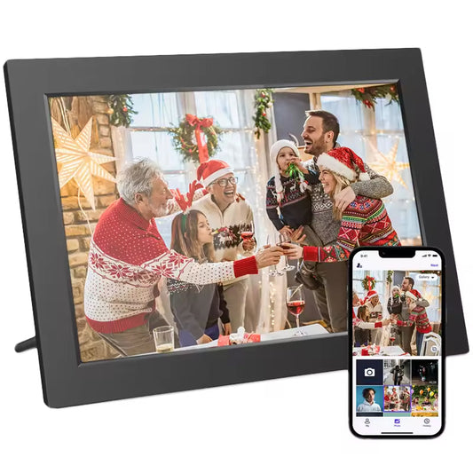 WioMemo 10.1-Inch Digital Photo Frame – HD Touchscreen, Instant WiFi Sharing & 16GB Built-in Storage