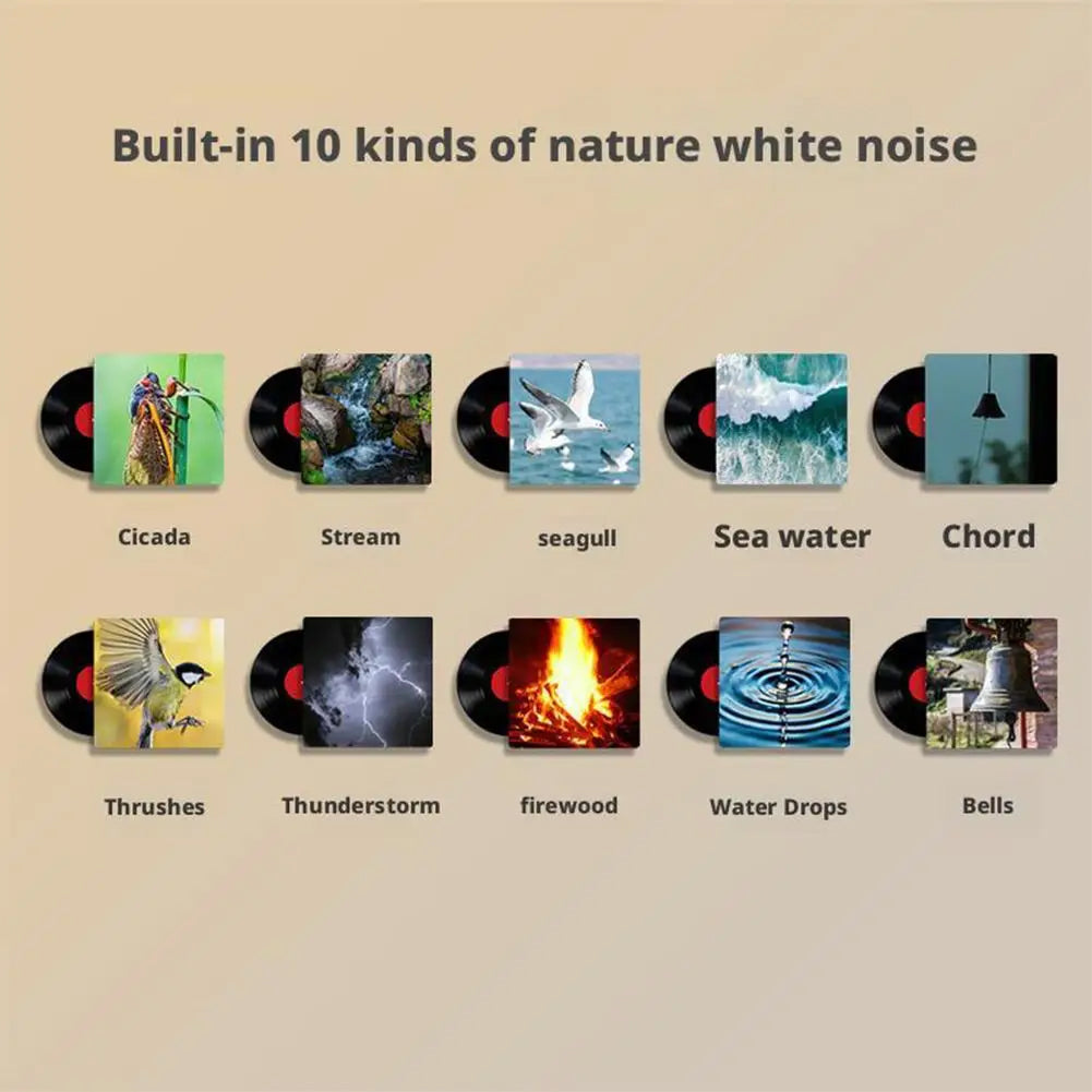 WixPowi White Noise Machine For Baby with Night Light
