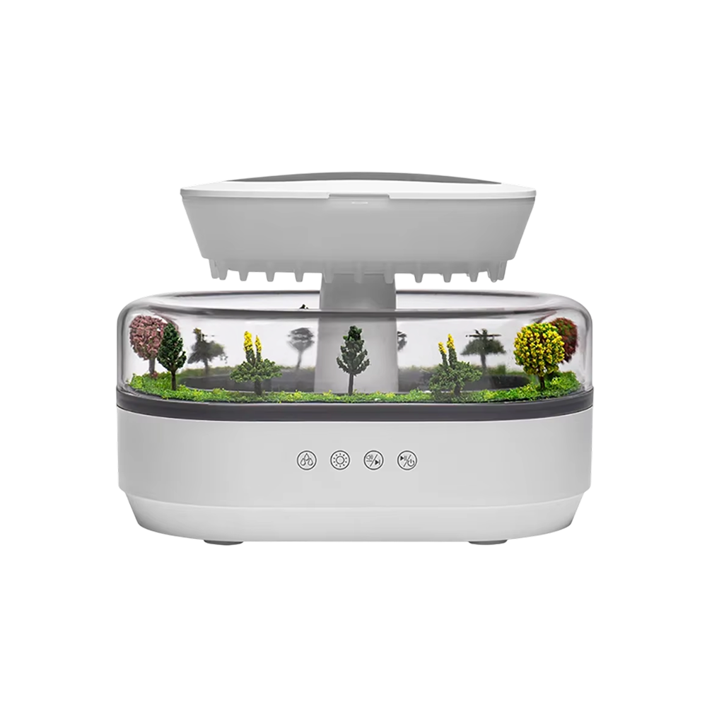 ZeniAuro Rain Cloud Humidifier – Realistic Raindrop Effect, 250ml Tank & 10H Runtime for Deep Sleep