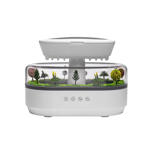 ZeniAuro Rain Cloud Humidifier – Realistic Raindrop Effect, 250ml Tank & 10H Runtime for Deep Sleep