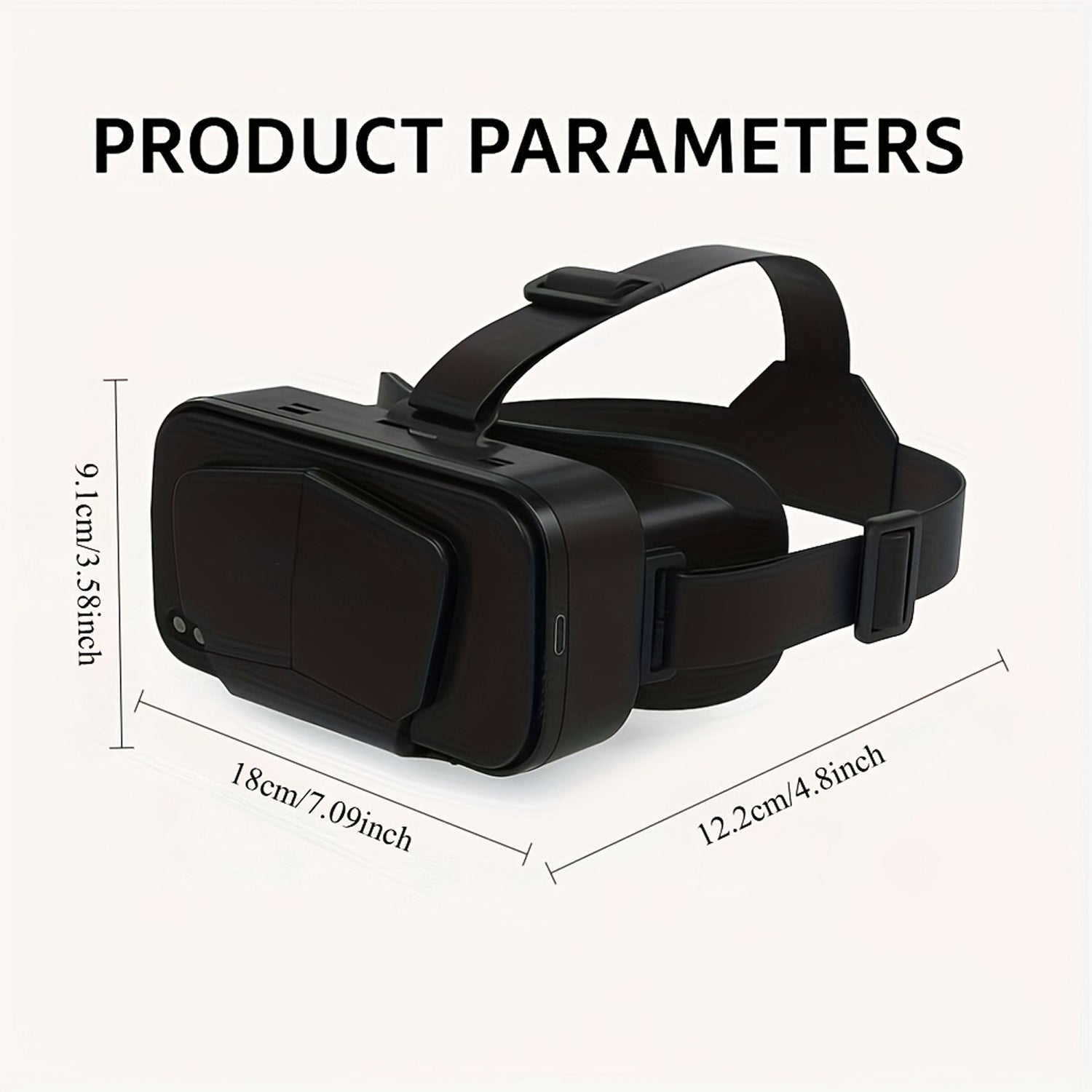 ZetaVeron 3D VR Headset – 120° Wide FOV, HD Anti-Blue Light Lenses & Universal Smartphone Fit