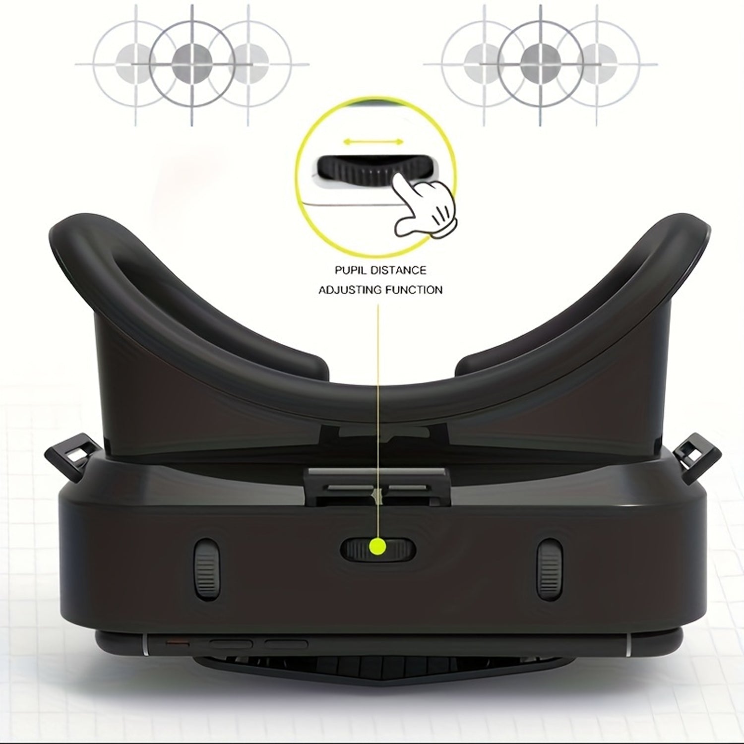 ZetaVeron 3D VR Headset – 120° Wide FOV, HD Anti-Blue Light Lenses & Universal Smartphone Fit