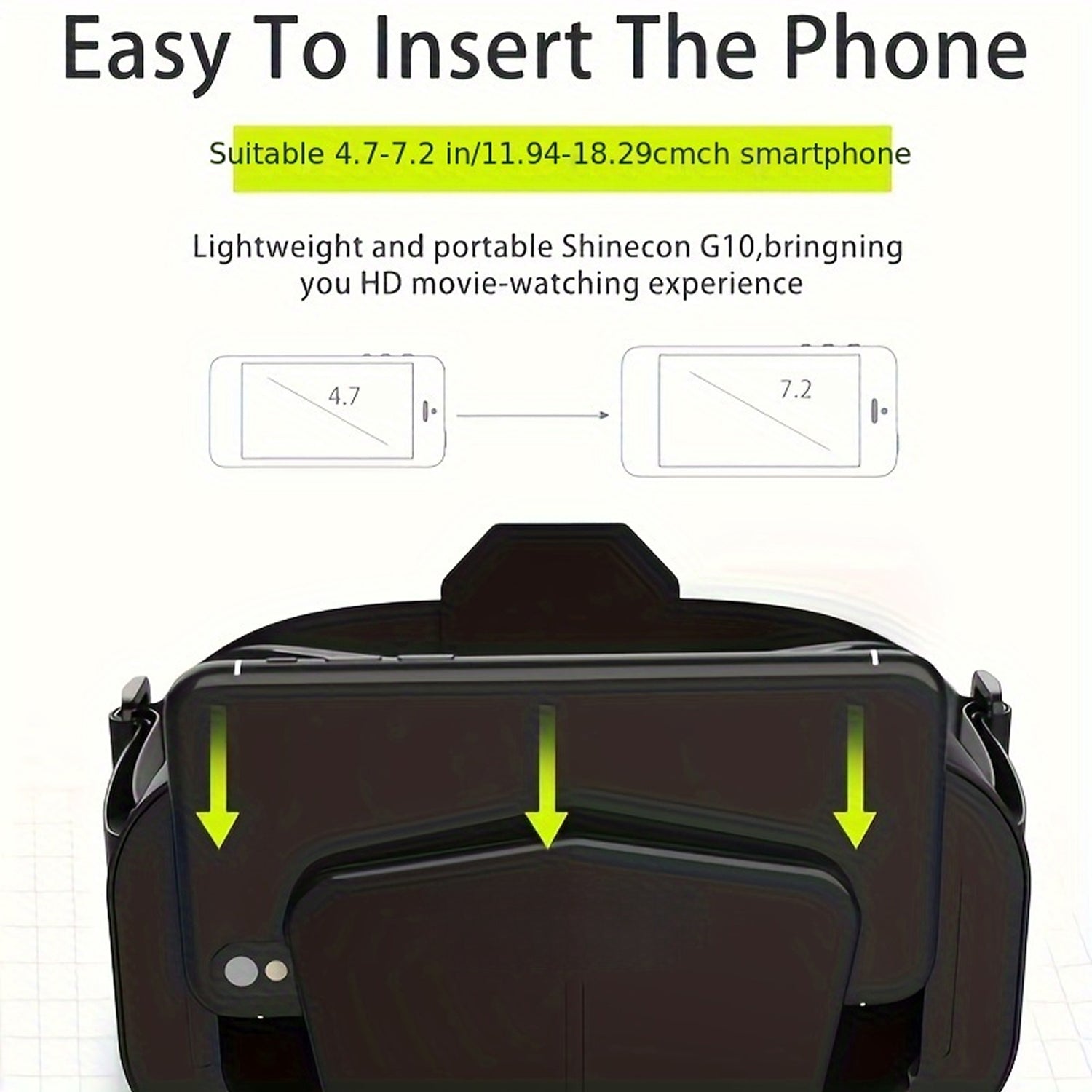 ZetaVeron 3D VR Headset – 120° Wide FOV, HD Anti-Blue Light Lenses & Universal Smartphone Fit
