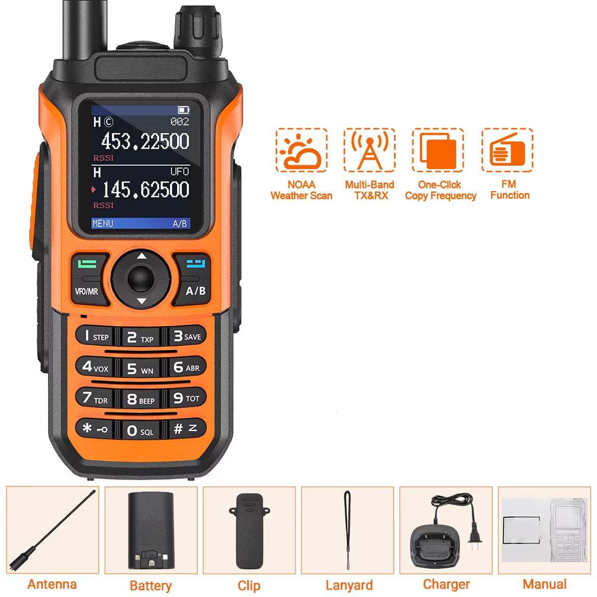 ZetoCall Long Range Ski Walkie Talkies with Hands-Free VOX