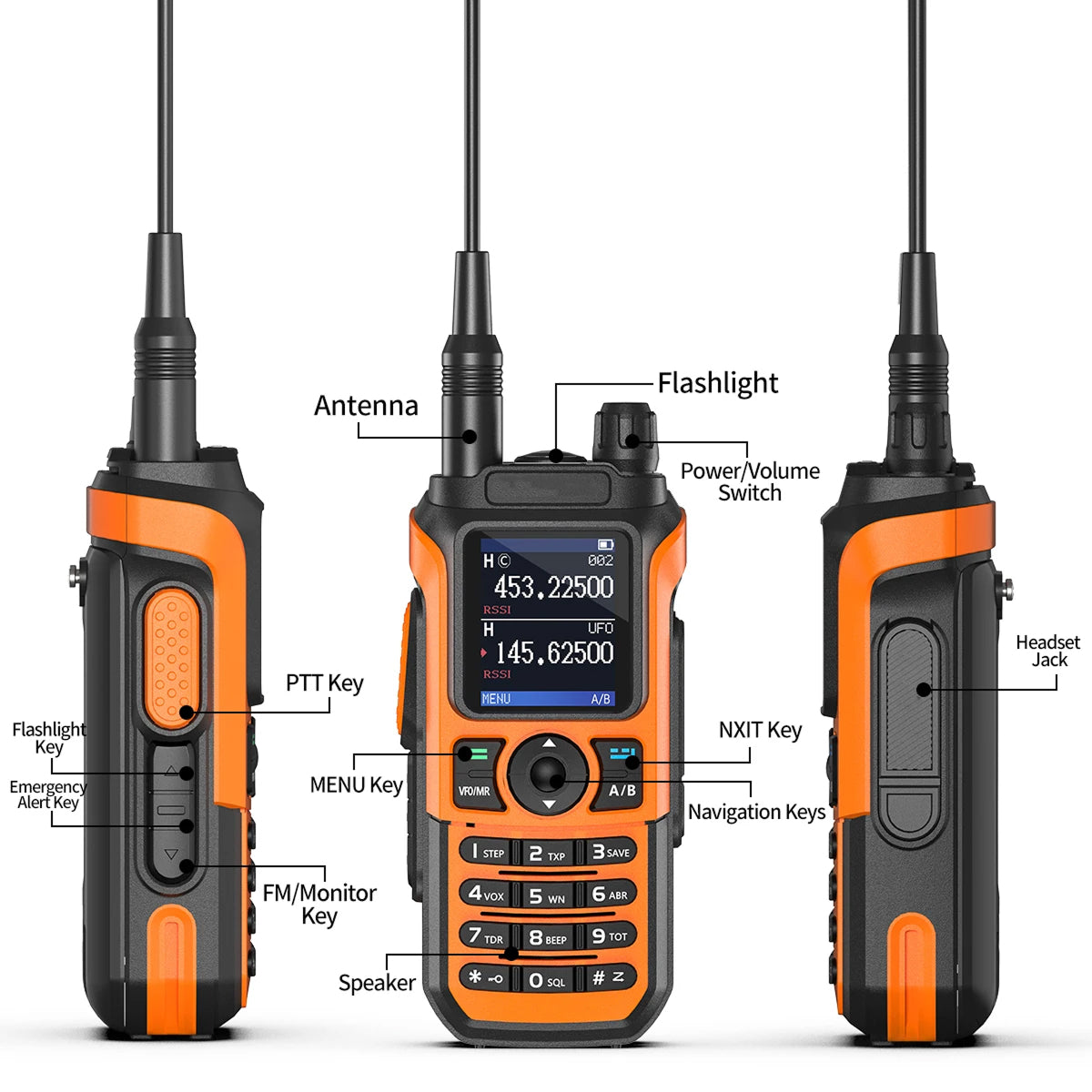 ZetoCall Long Range Ski Walkie Talkies with Hands-Free VOX