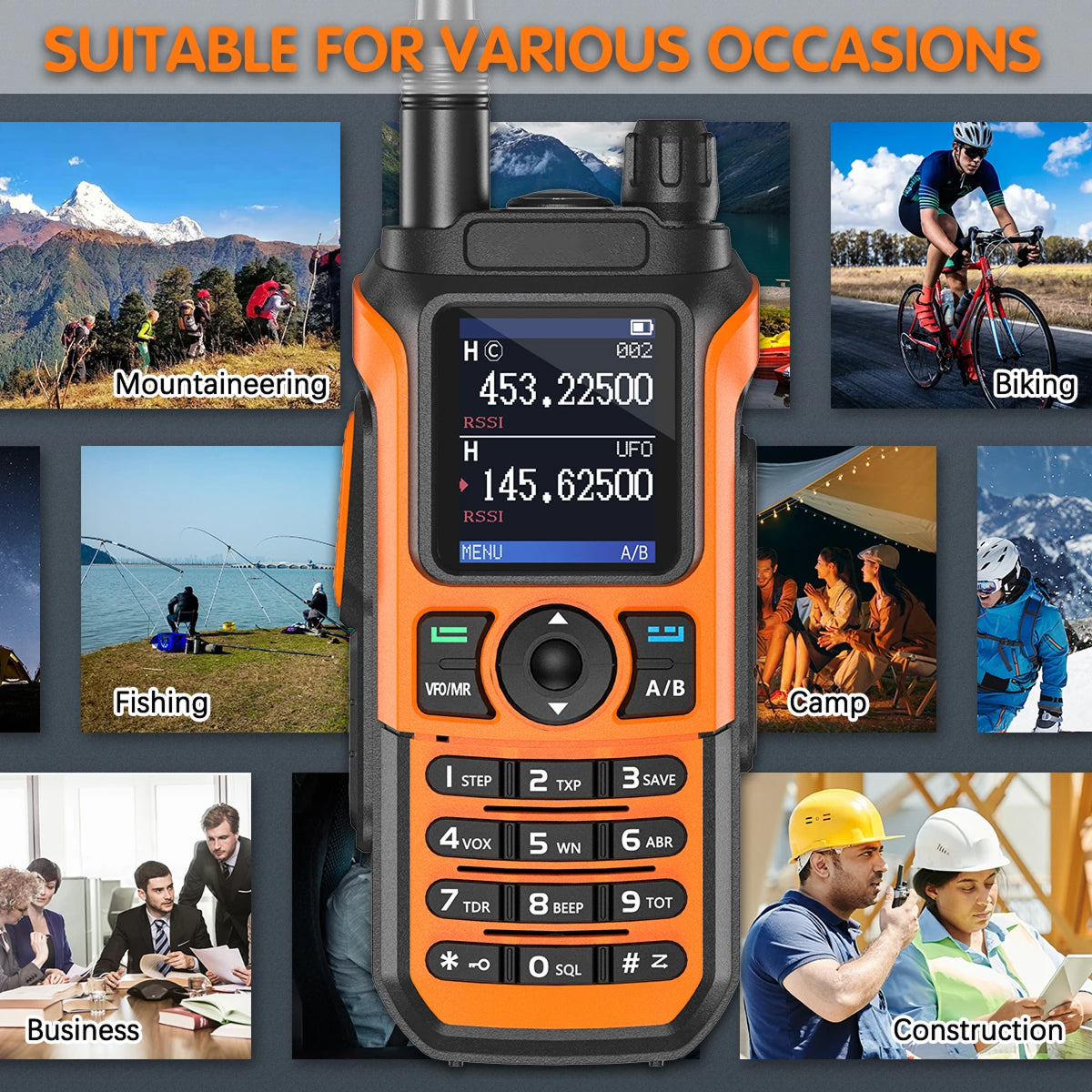 ZetoCall Long Range Ski Walkie Talkies with Hands-Free VOX